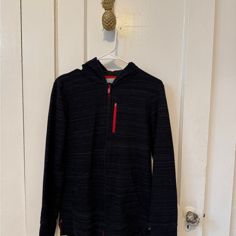 all in motion Black Sweatshirt kids size 16 with Red Accent